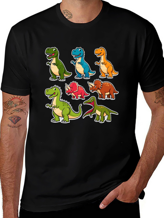 Cartoon Dinosaur T-Shirt Fun Graphic Tee