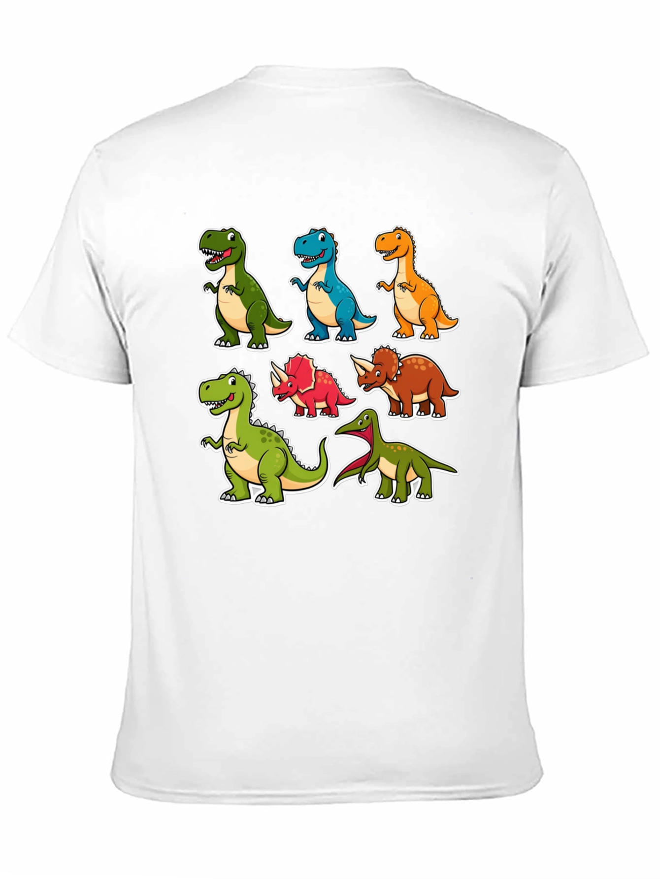 Cartoon Dinosaur T-Shirt Fun Graphic Tee