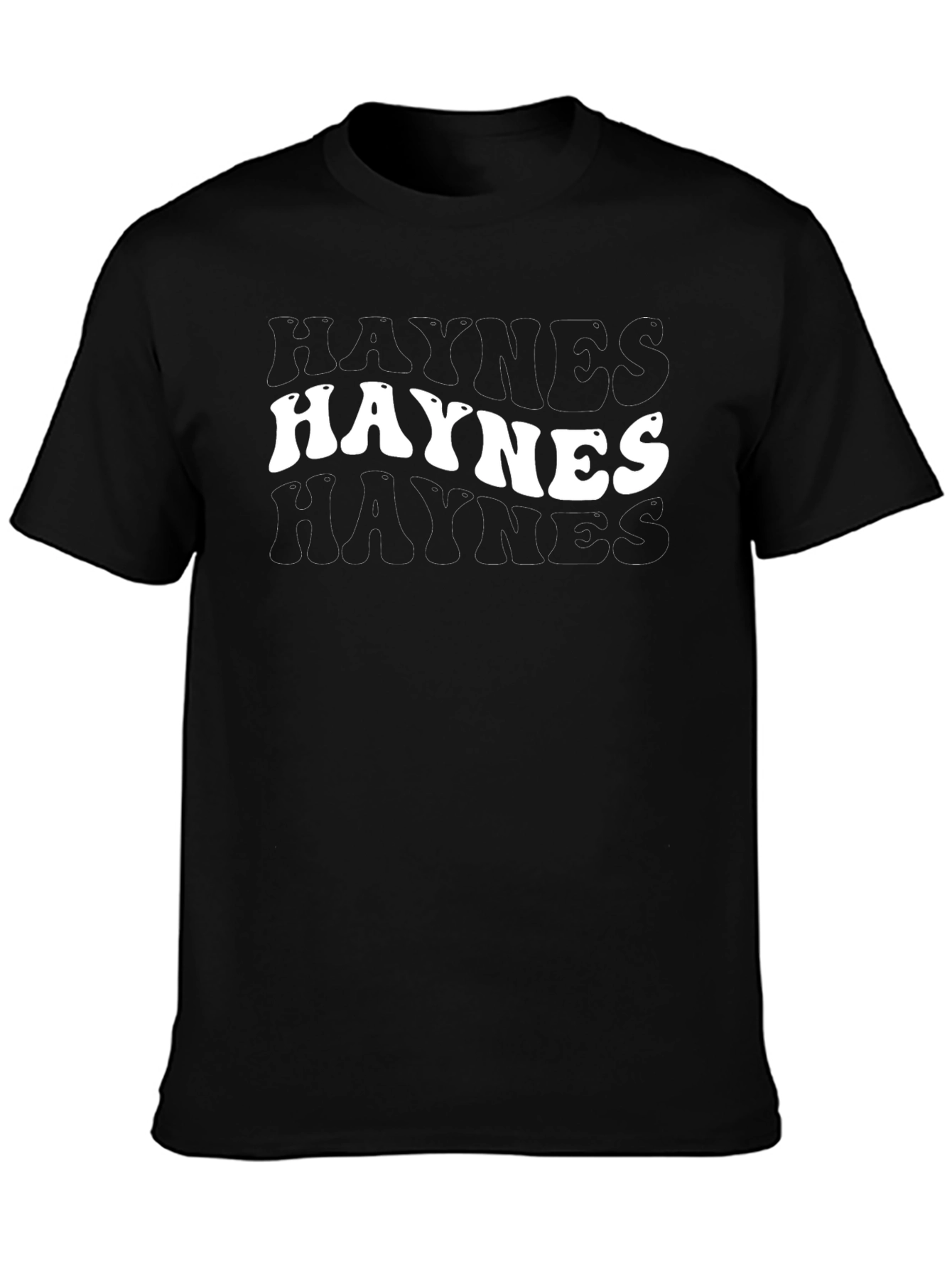 Retro Haynes Graphic Tee - Classic Black T-Shirt