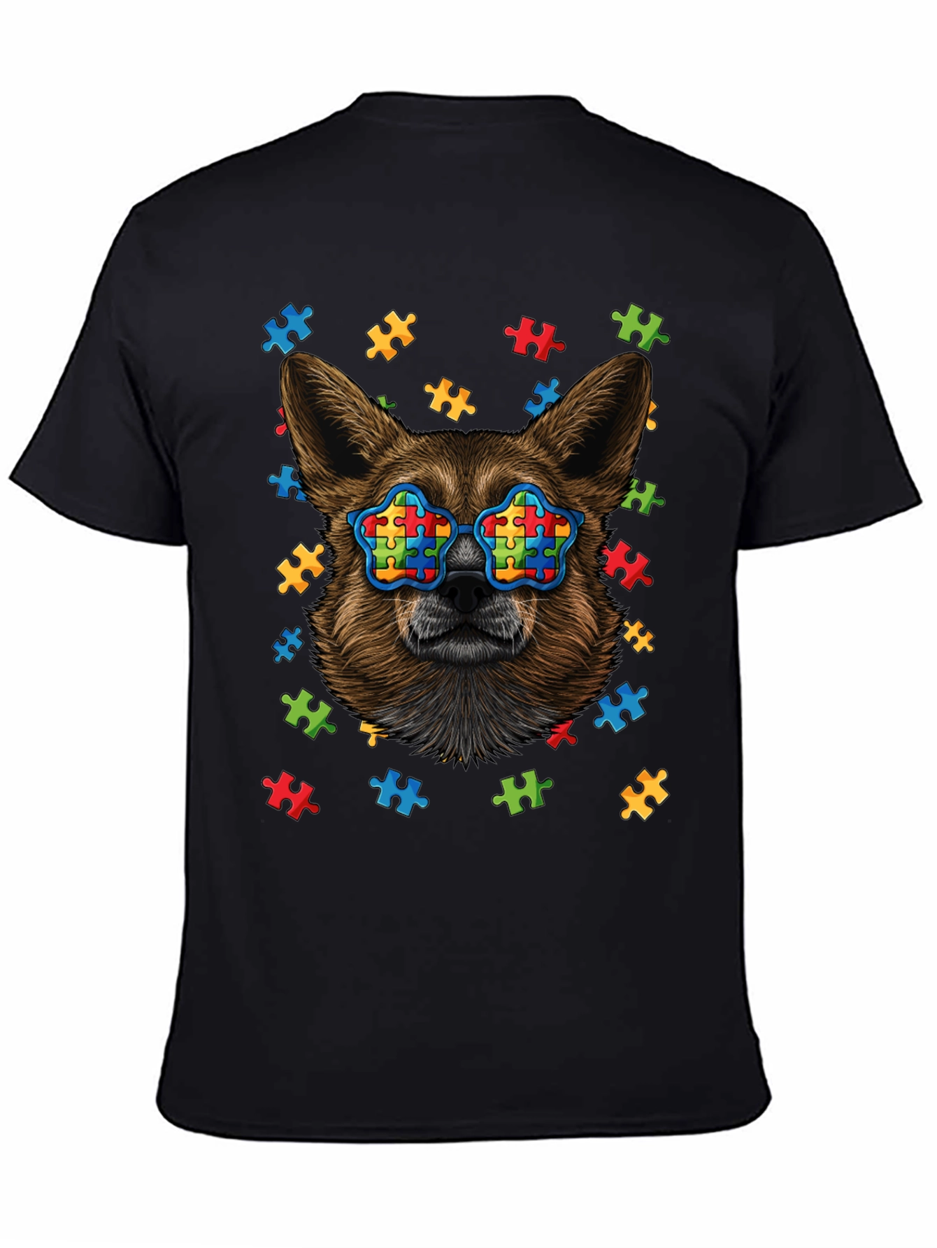 Dog Autism Puzzle T-Shirt