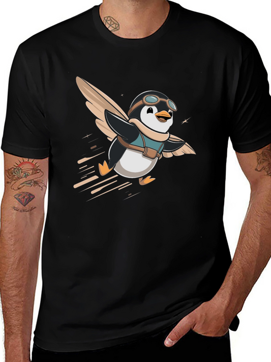 Pilot Penguin Graphic Tee - Black