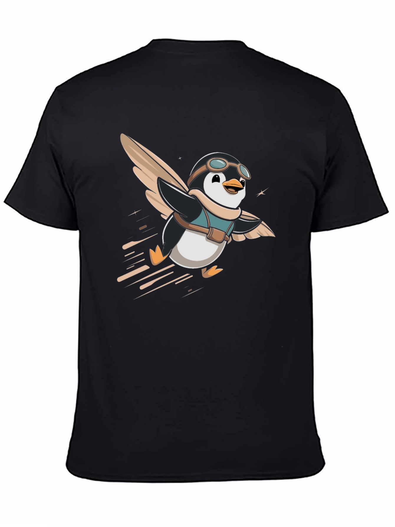Pilot Penguin Graphic Tee - Black