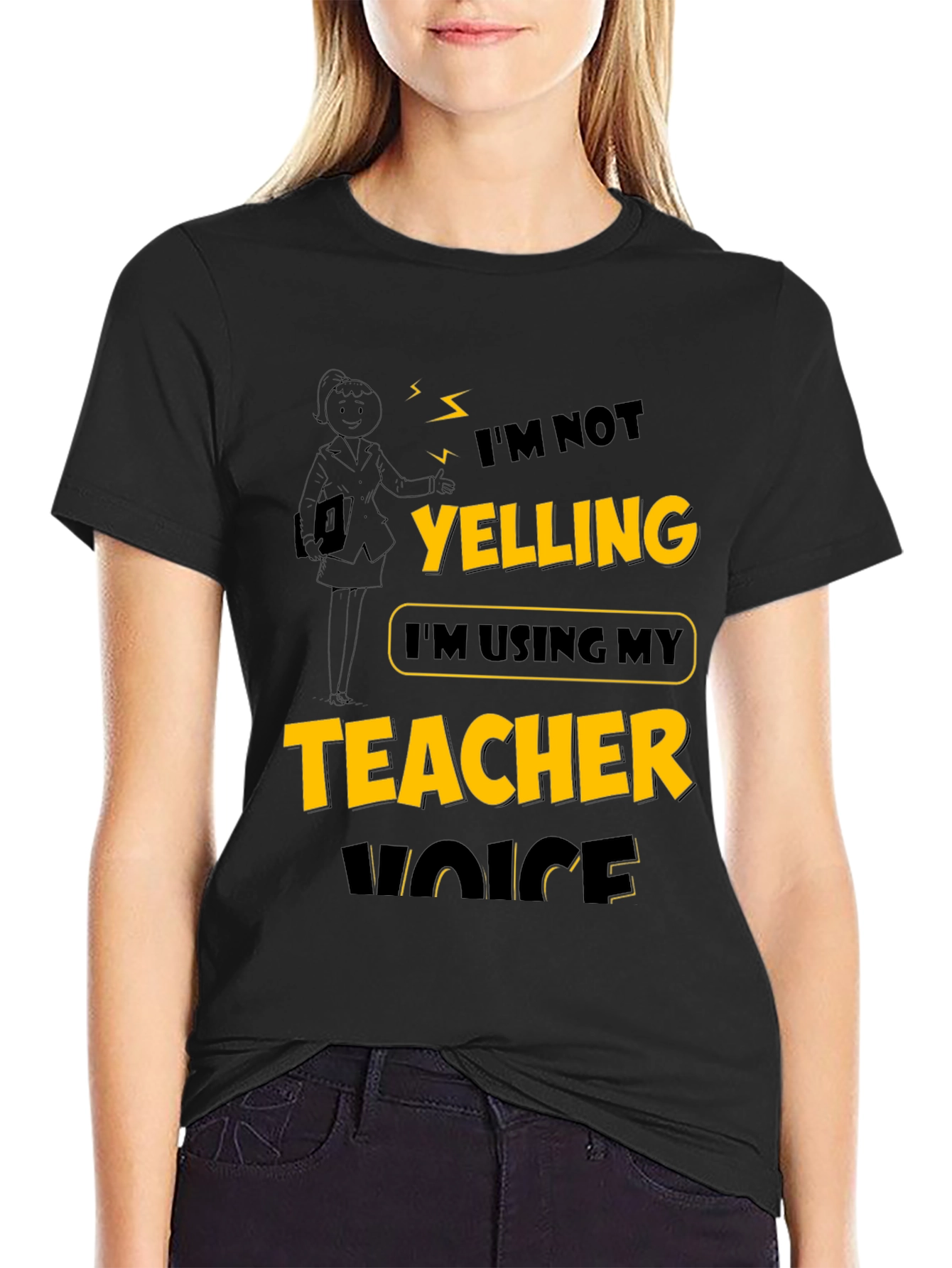 Teacher Voice T-Shirt: Funny Novelty Tee