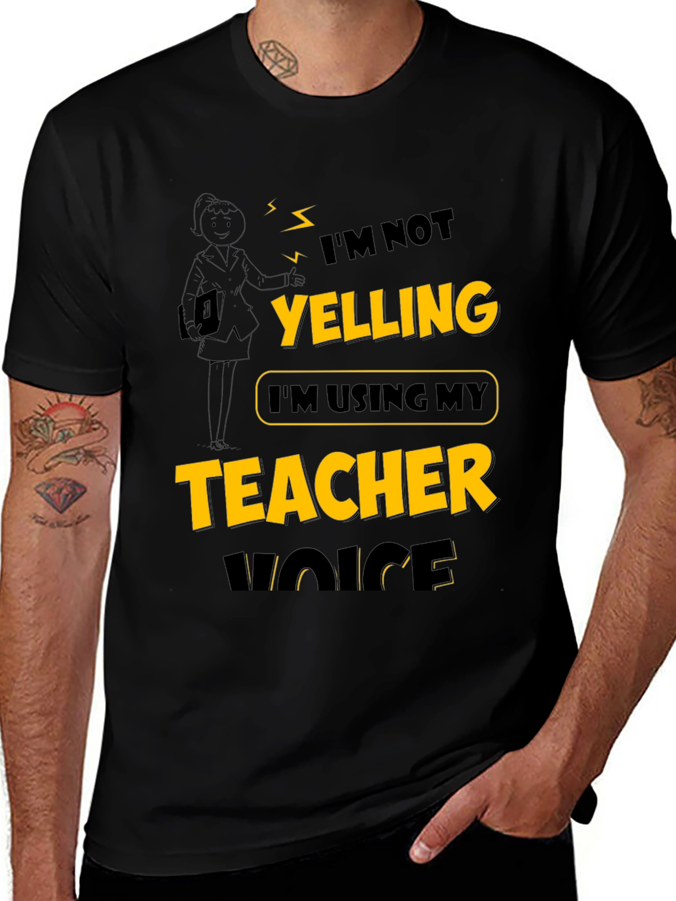 Teacher Voice T-Shirt: Funny Novelty Tee