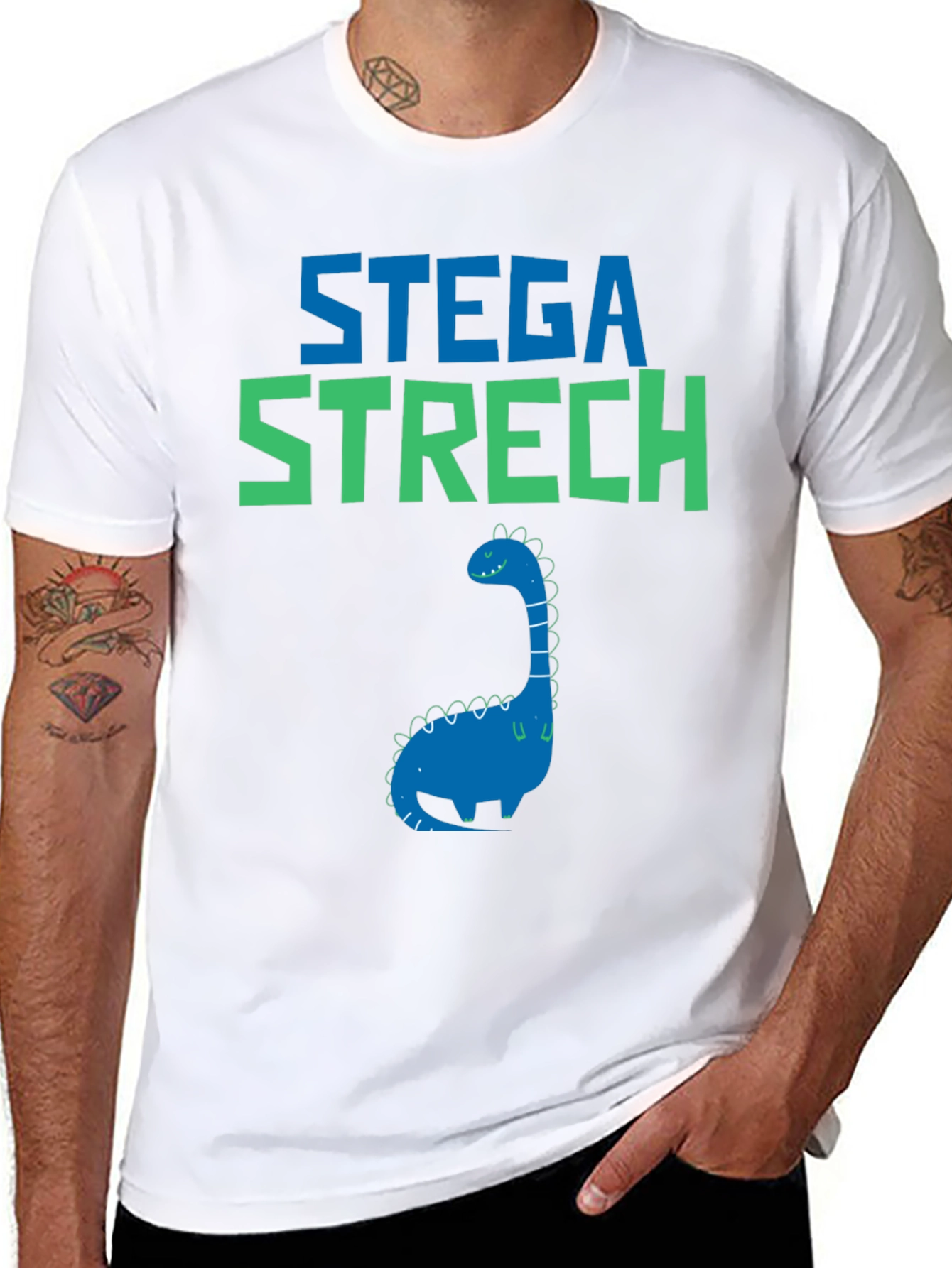 Stega Stretch Dinosaur Graphic Tee