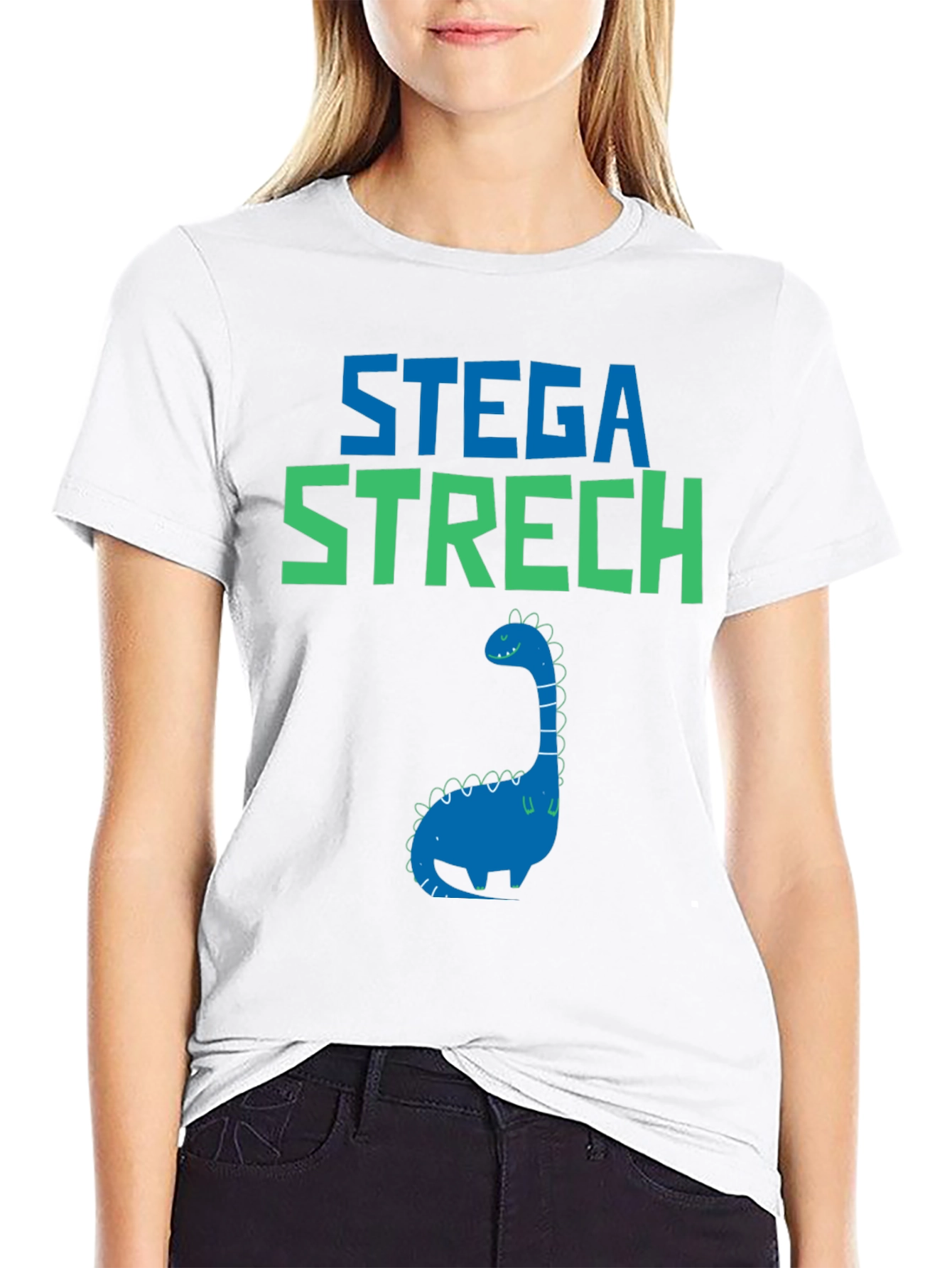 Stega Stretch Dinosaur Graphic Tee