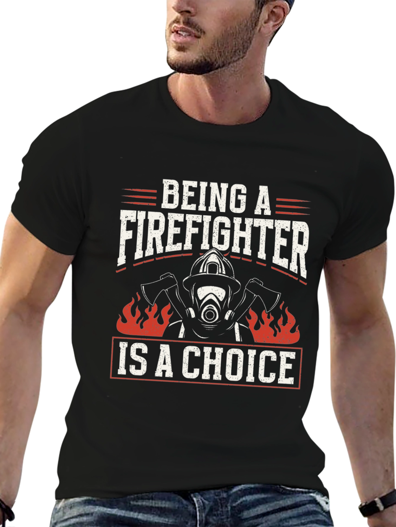 Firefighter Choice Graphic T-Shirt