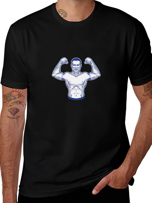 Muscle Man Graphic Tee - Black