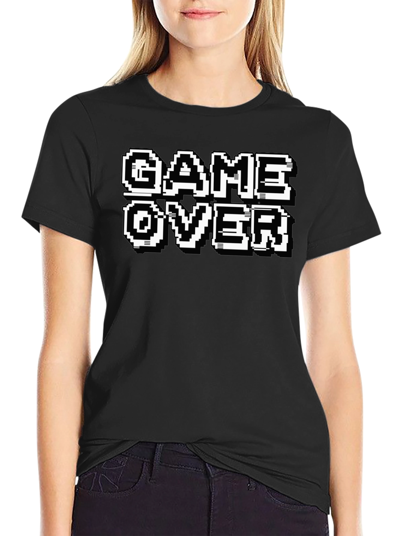 Game Over Graphic Tee - Pixel Art T-Shirt