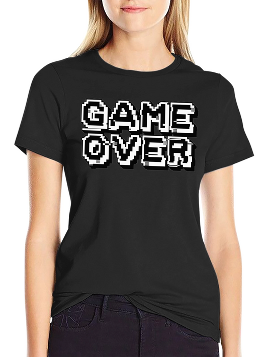 Game Over Graphic Tee - Pixel Art T-Shirt
