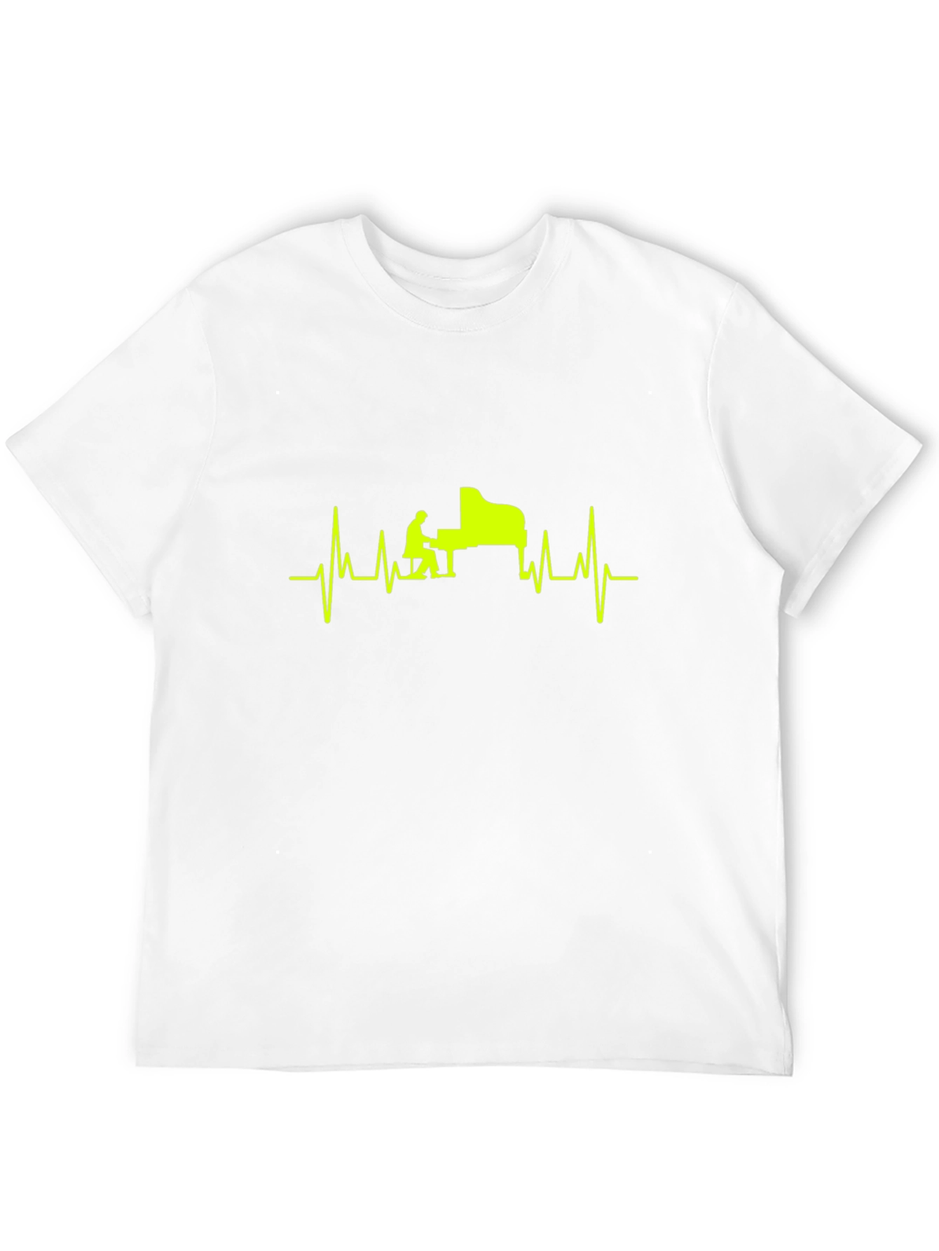 Piano Heartbeat Graphic T-Shirt