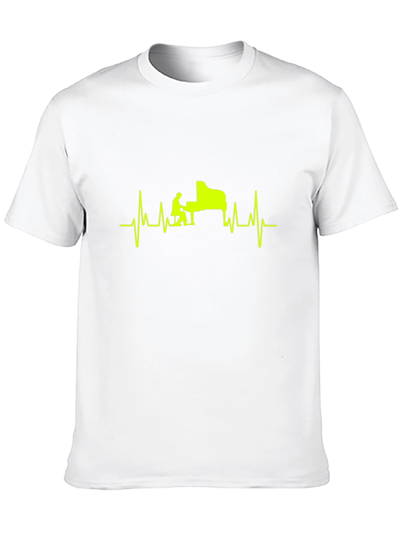 Piano Heartbeat Graphic T-Shirt