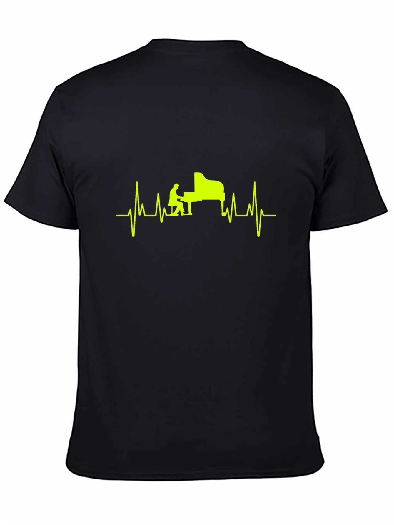 Piano Heartbeat Graphic T-Shirt