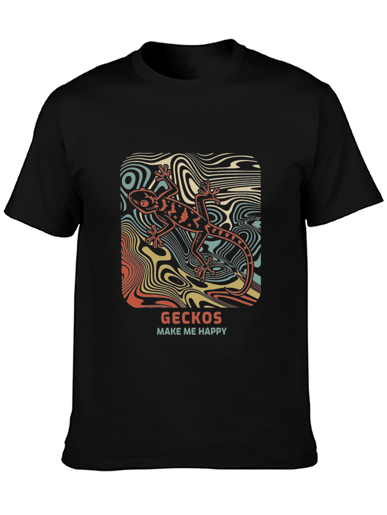 Gecko T-Shirt - Make Me Happy Lizard Tee