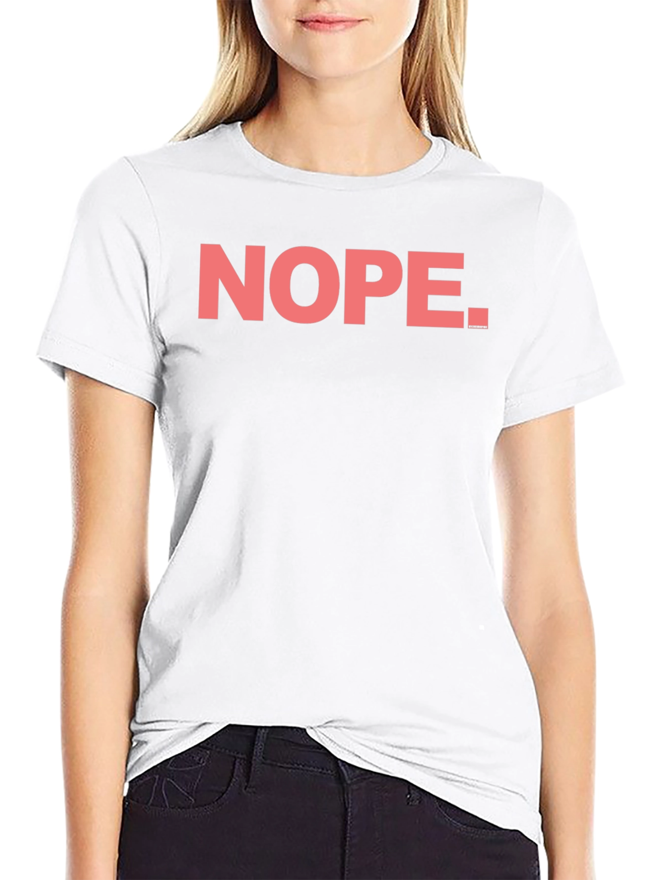 Nope Graphic Tee - Casual Cotton T-Shirt