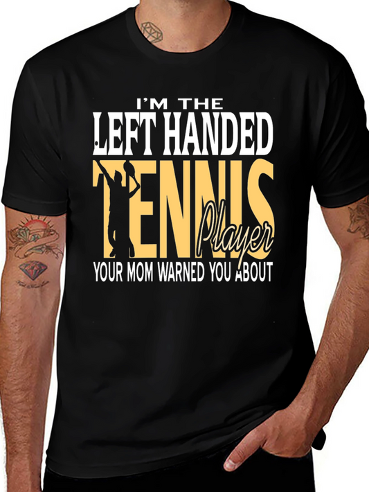 Left-Handed Tennis Player T-Shirt