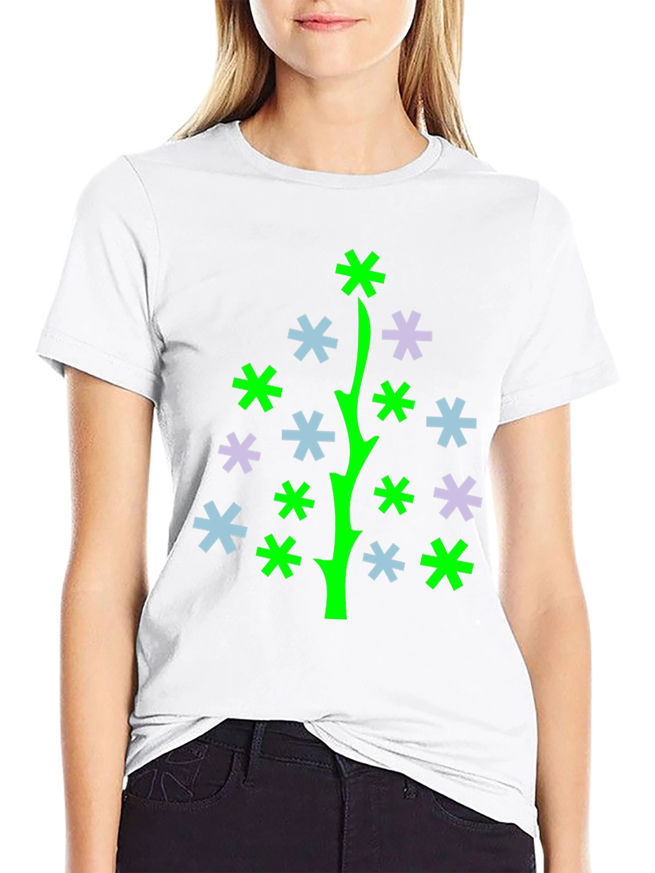 Abstract Christmas Tree Graphic Tee