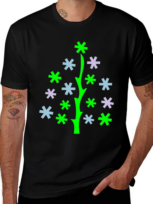 Abstract Christmas Tree Graphic Tee