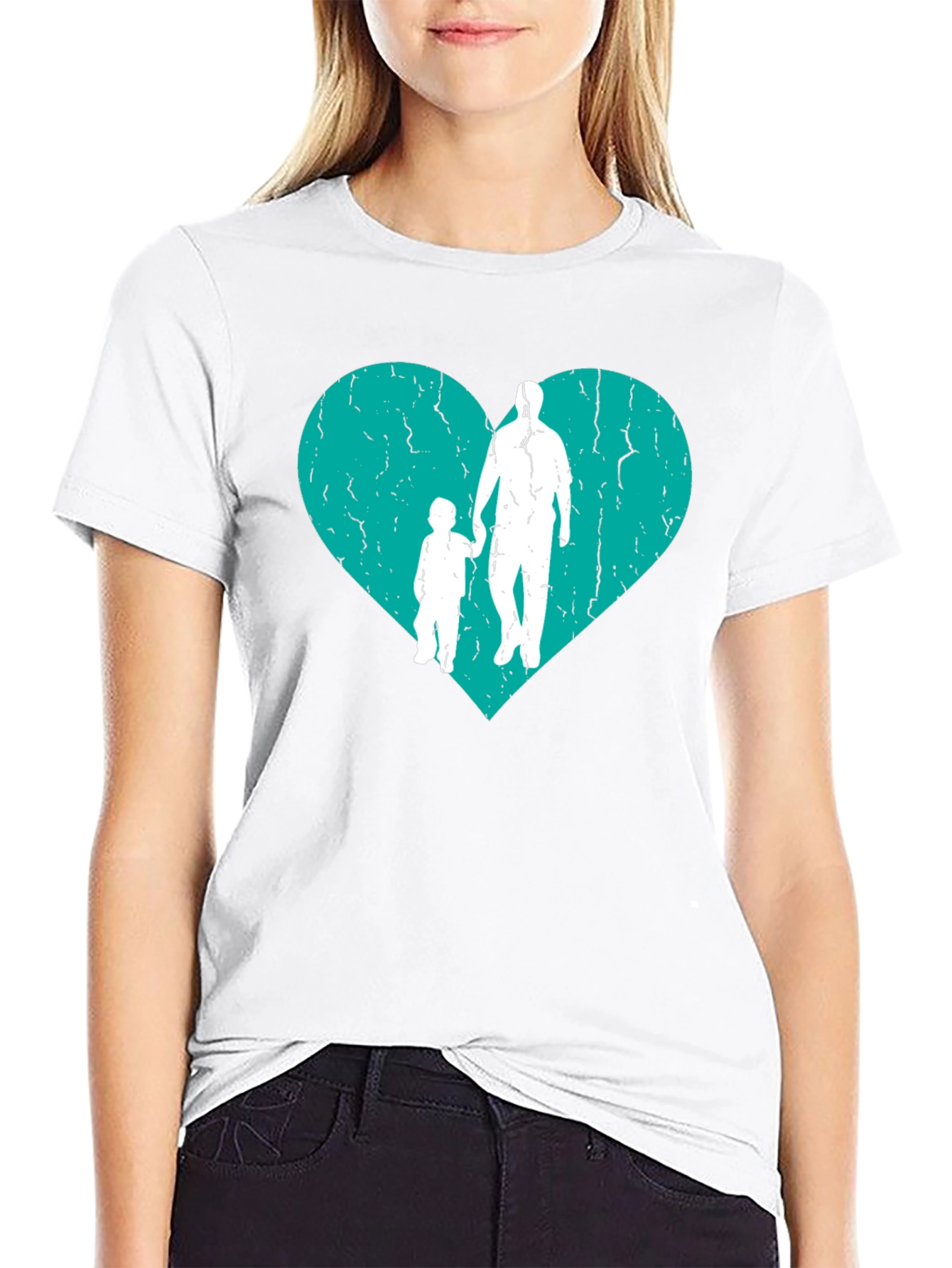 Father & Son Heart Graphic T-Shirt