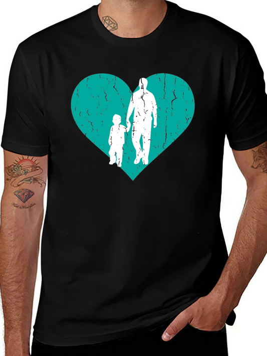 Father & Son Heart Graphic T-Shirt