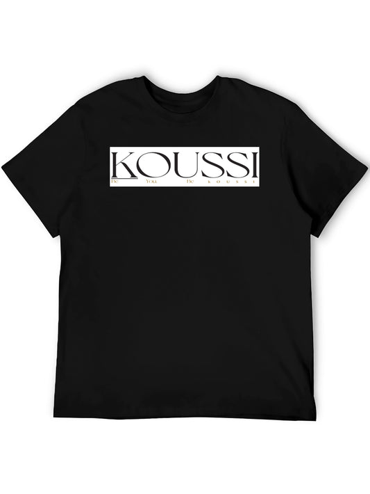 Koussi Mens Black Graphic Tee - Be You