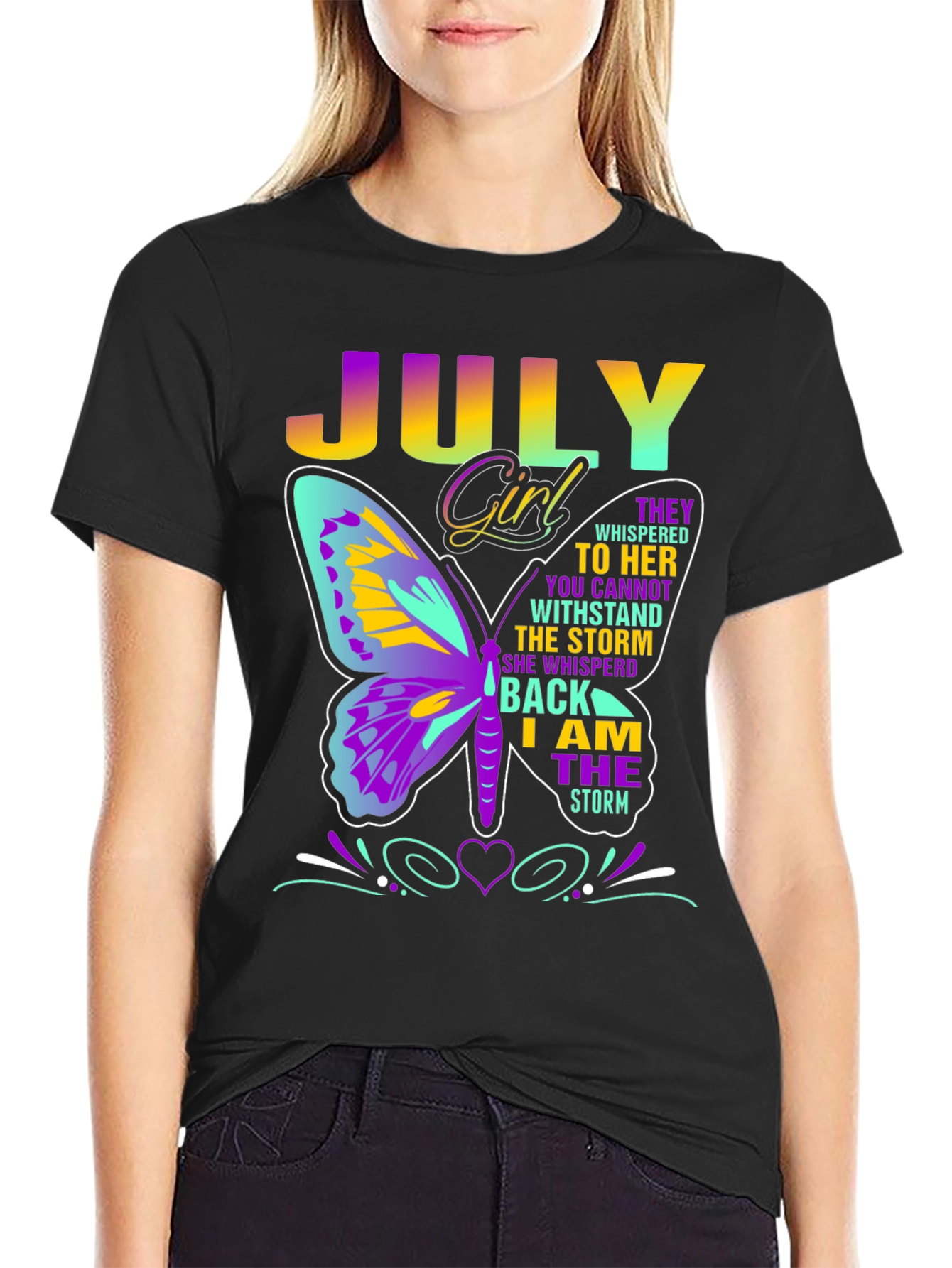 July Girl Butterfly T-Shirt