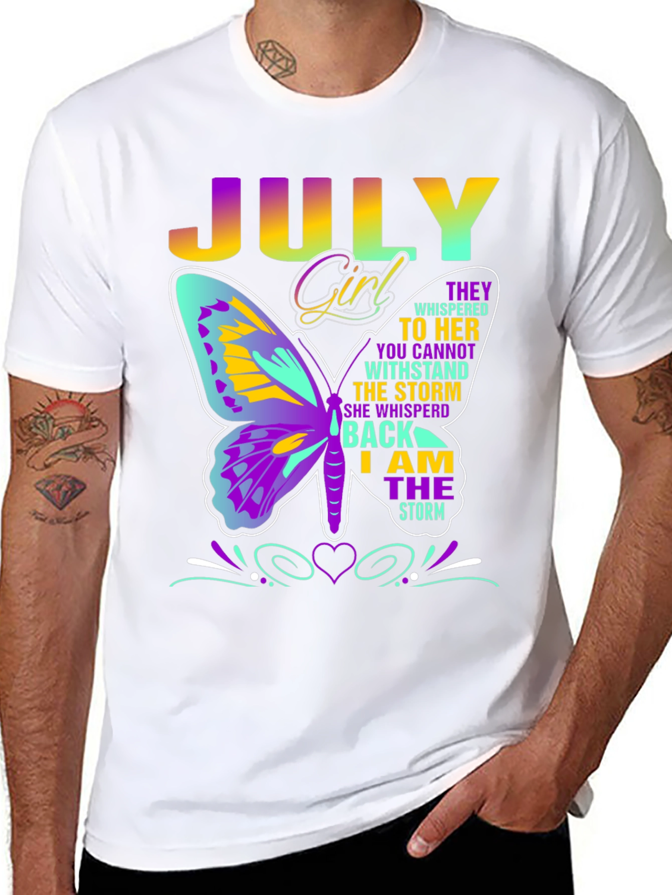 July Girl Butterfly T-Shirt