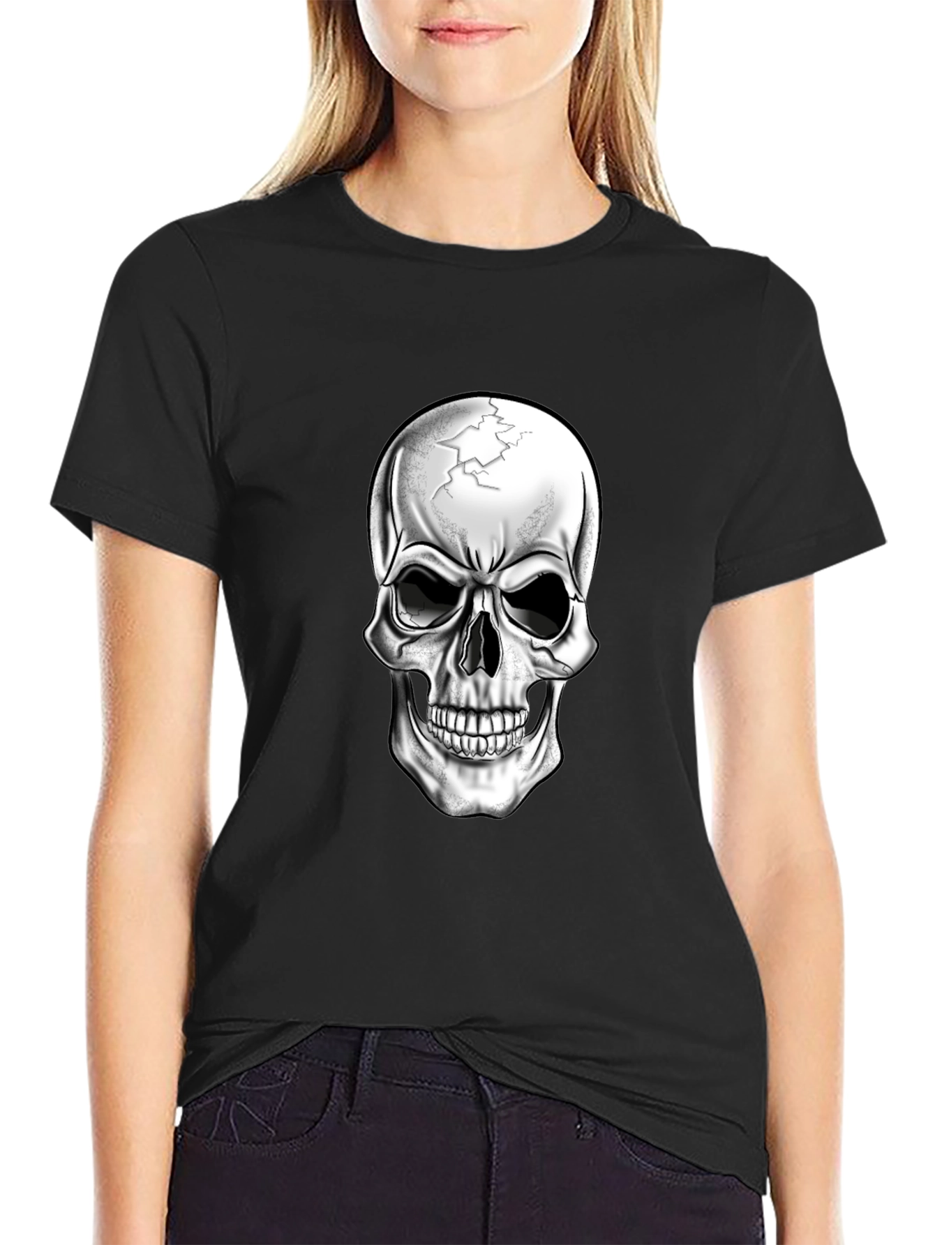 Skull Graphic Black T-Shirt