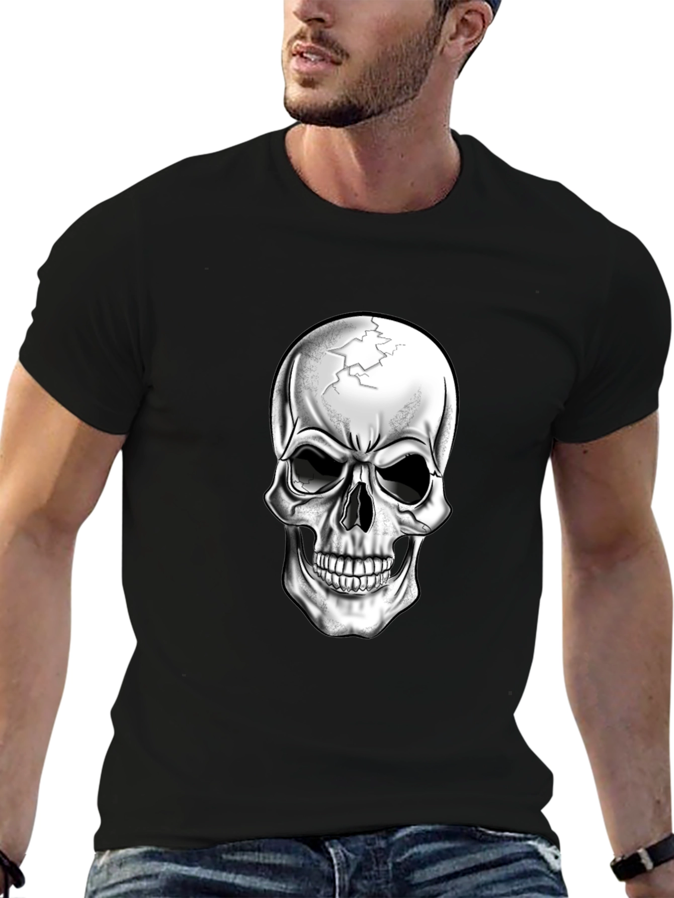 Skull Graphic Black T-Shirt