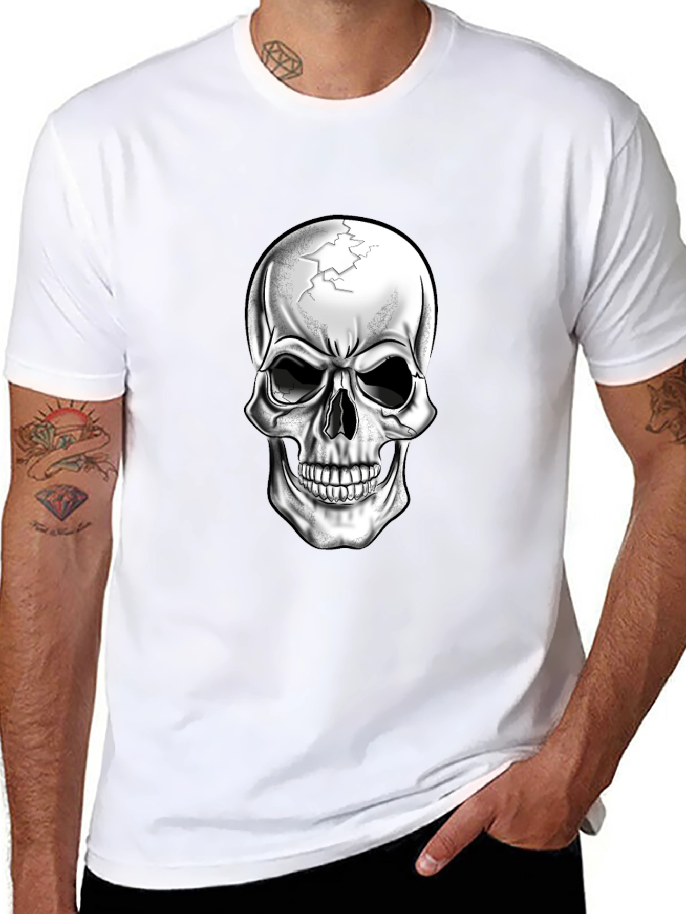 Skull Graphic Black T-Shirt