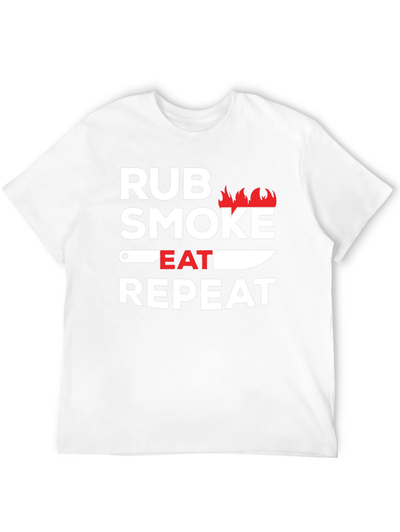Rub Smoke Eat Repeat BBQ T-Shirt