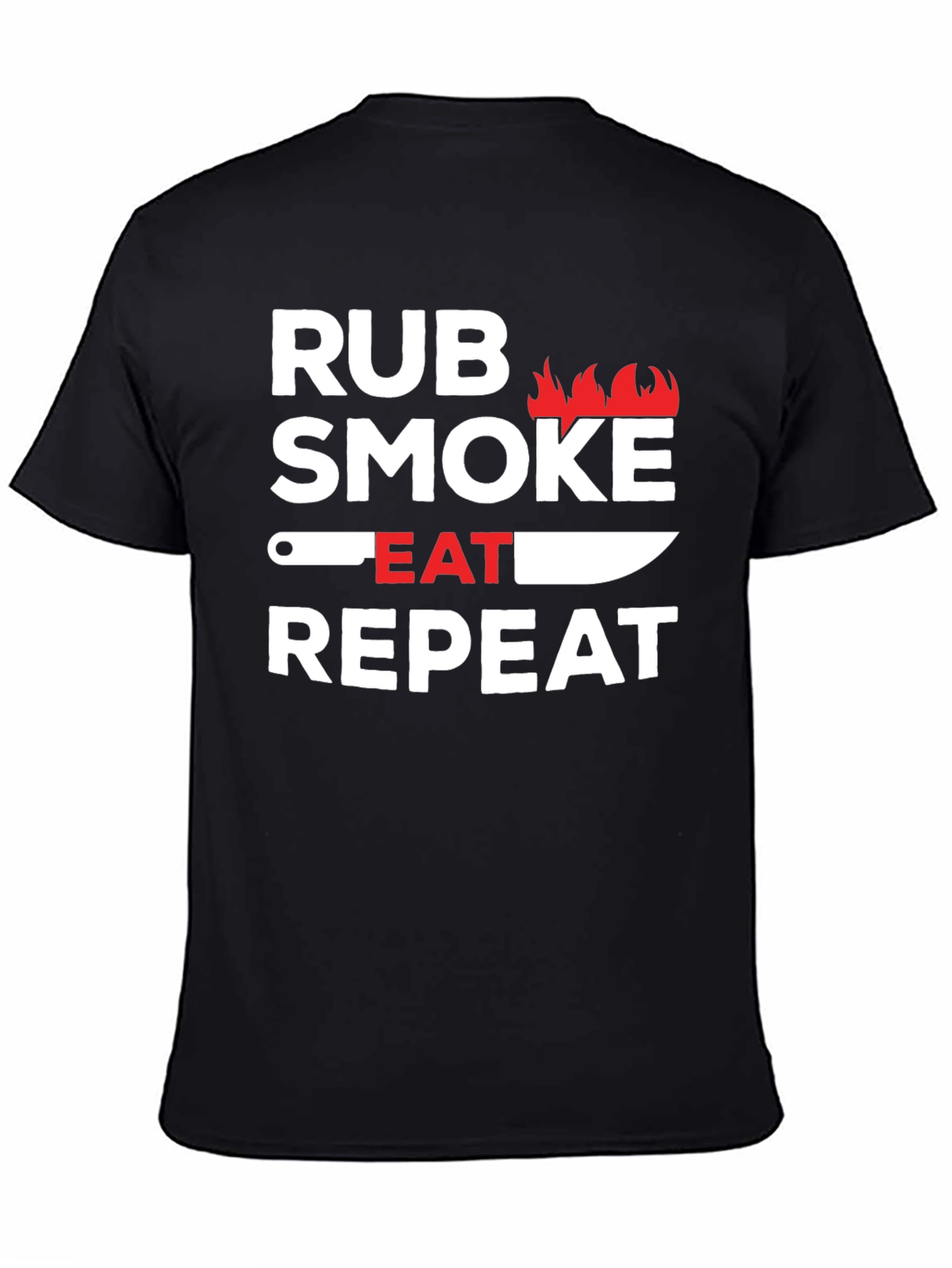 Rub Smoke Eat Repeat BBQ T-Shirt