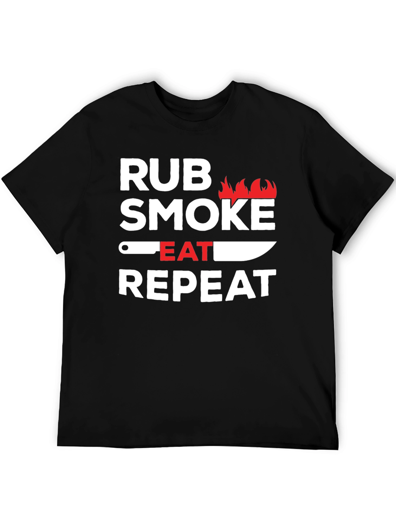 Rub Smoke Eat Repeat BBQ T-Shirt