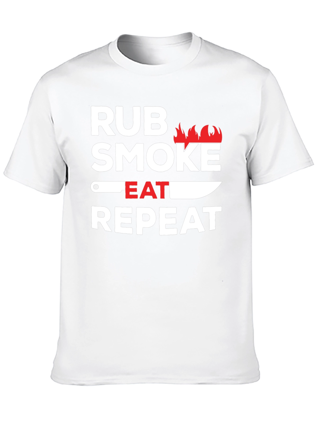 Rub Smoke Eat Repeat BBQ T-Shirt
