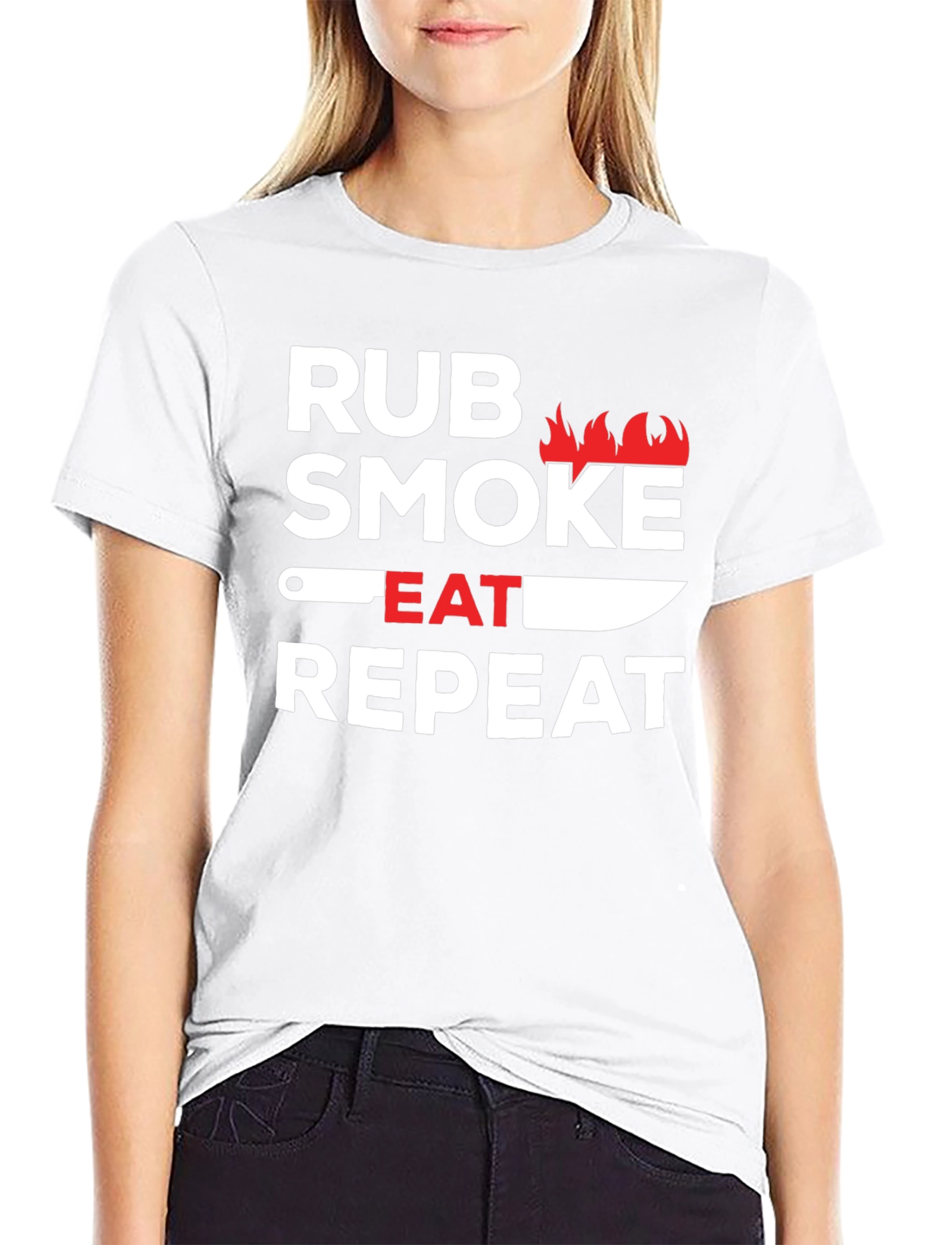 Rub Smoke Eat Repeat BBQ T-Shirt
