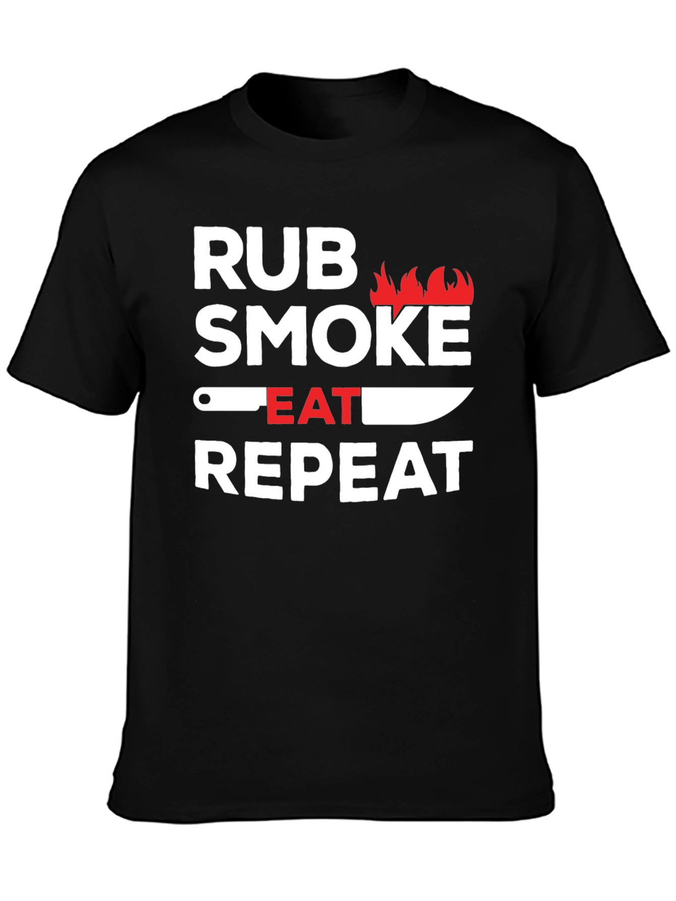 Rub Smoke Eat Repeat BBQ T-Shirt
