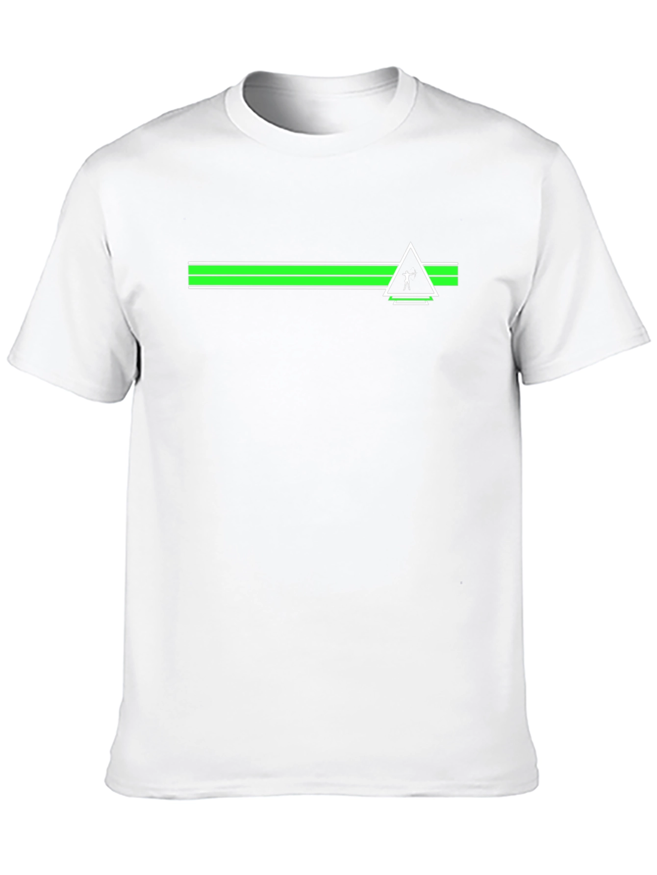 Modern Black T-Shirt with Geometric Graphic Print
