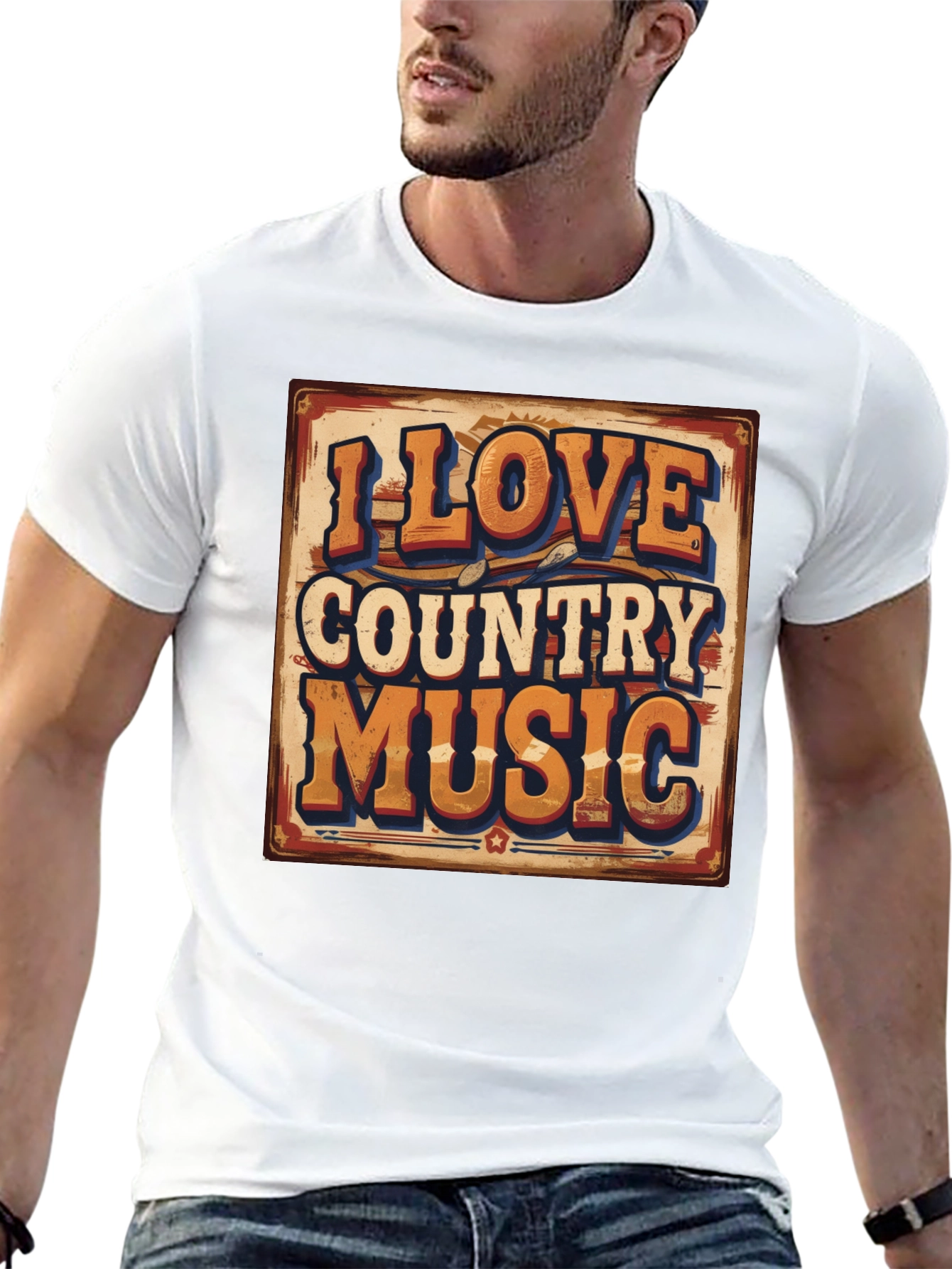 I Love Country Music Graphic Tee