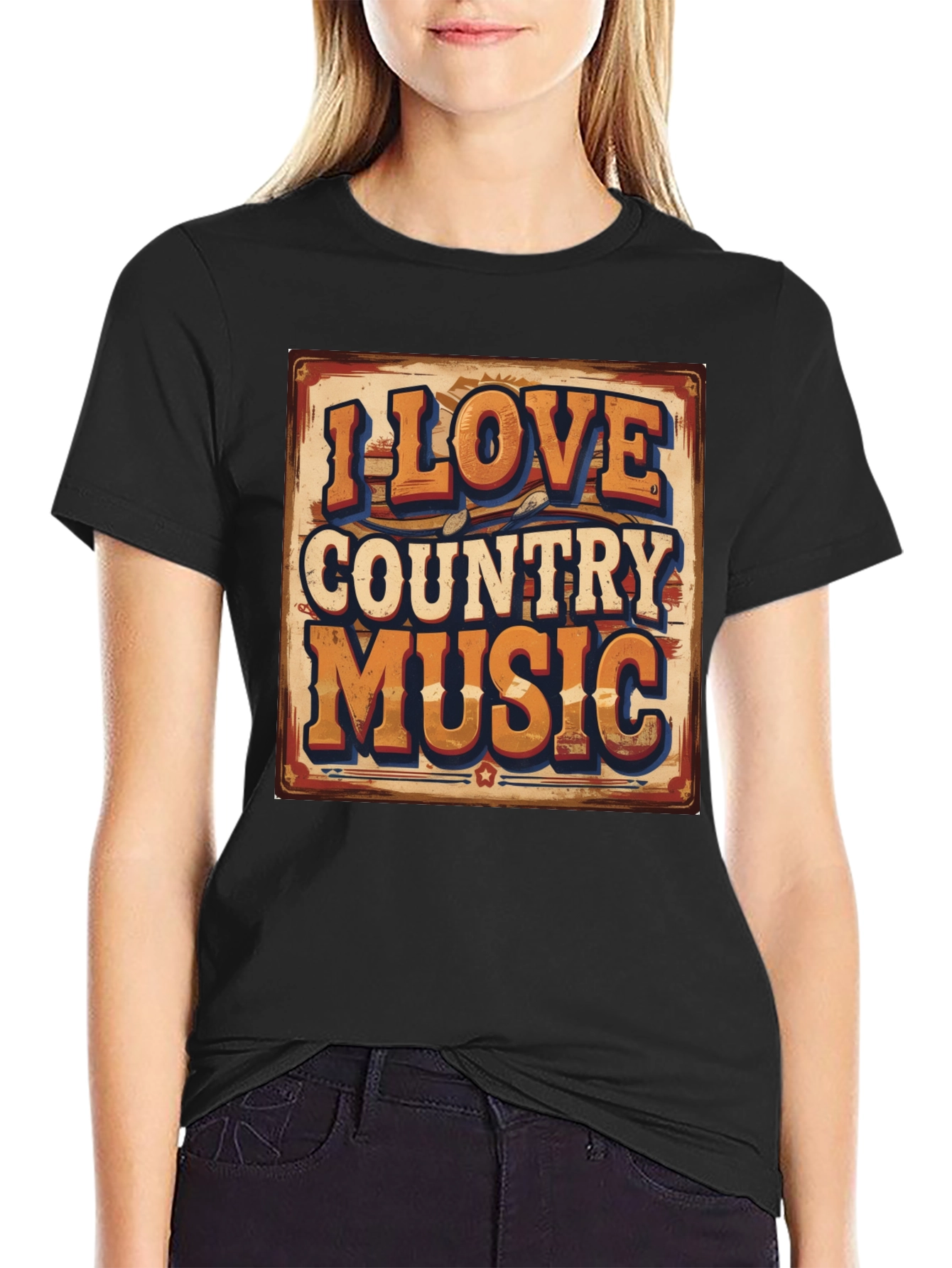 I Love Country Music Graphic Tee