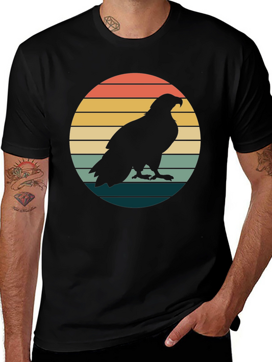 Retro Eagle Silhouette Graphic Tee