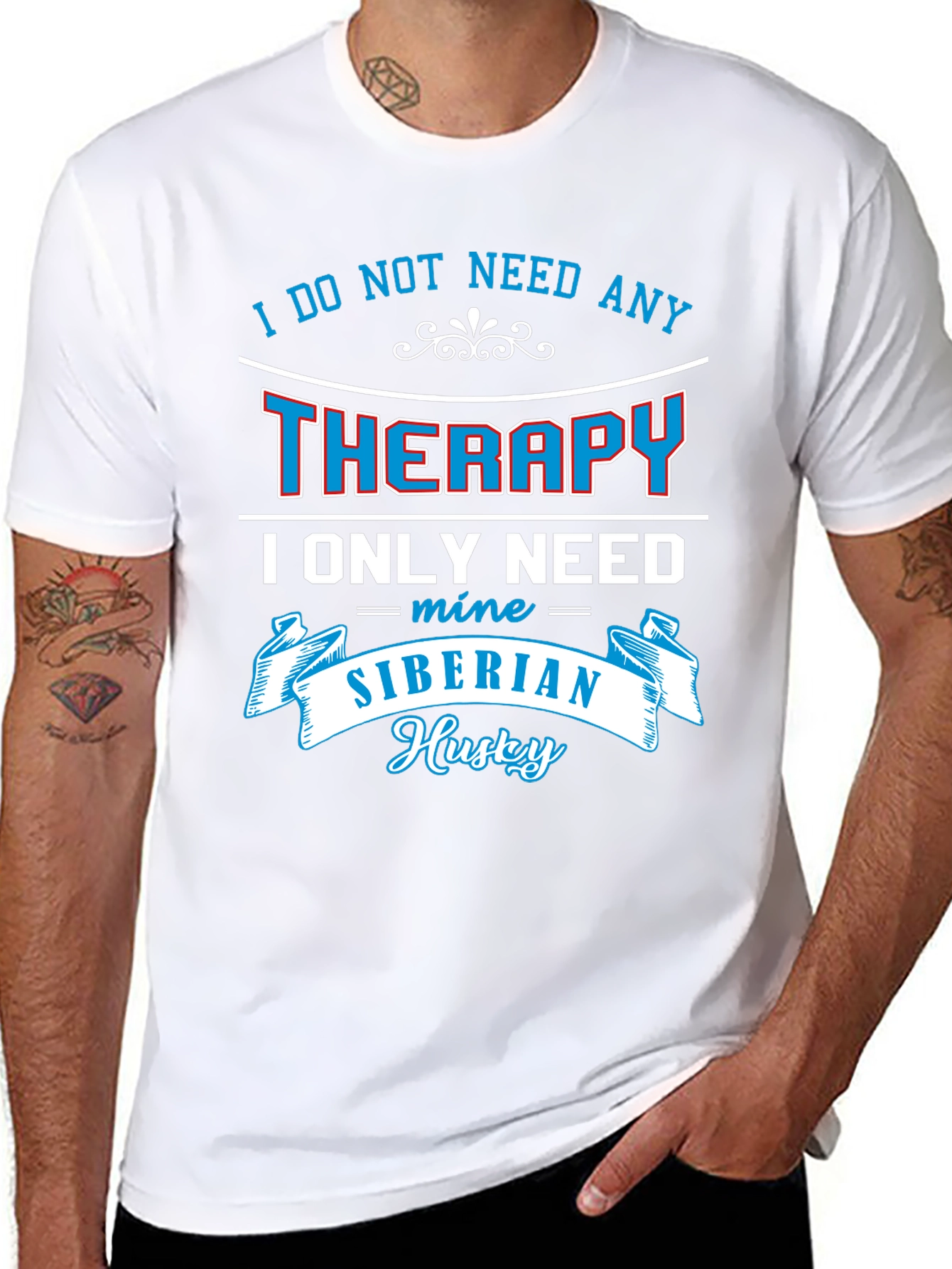 Siberian Husky Therapy T-Shirt