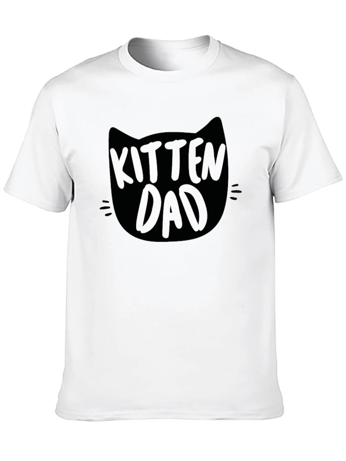 Kitten Dad Graphic Tee - Black