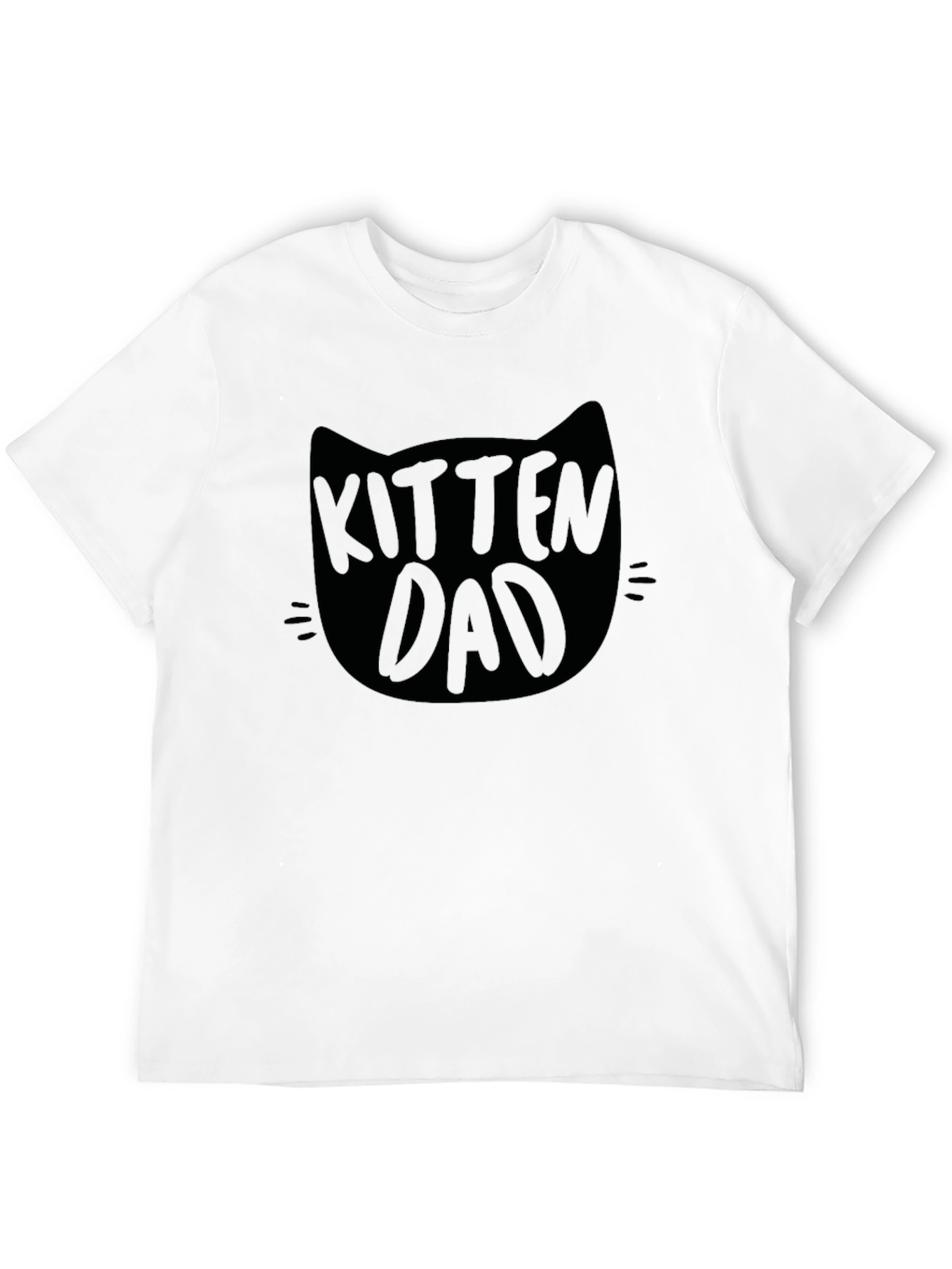 Kitten Dad Graphic Tee - Black