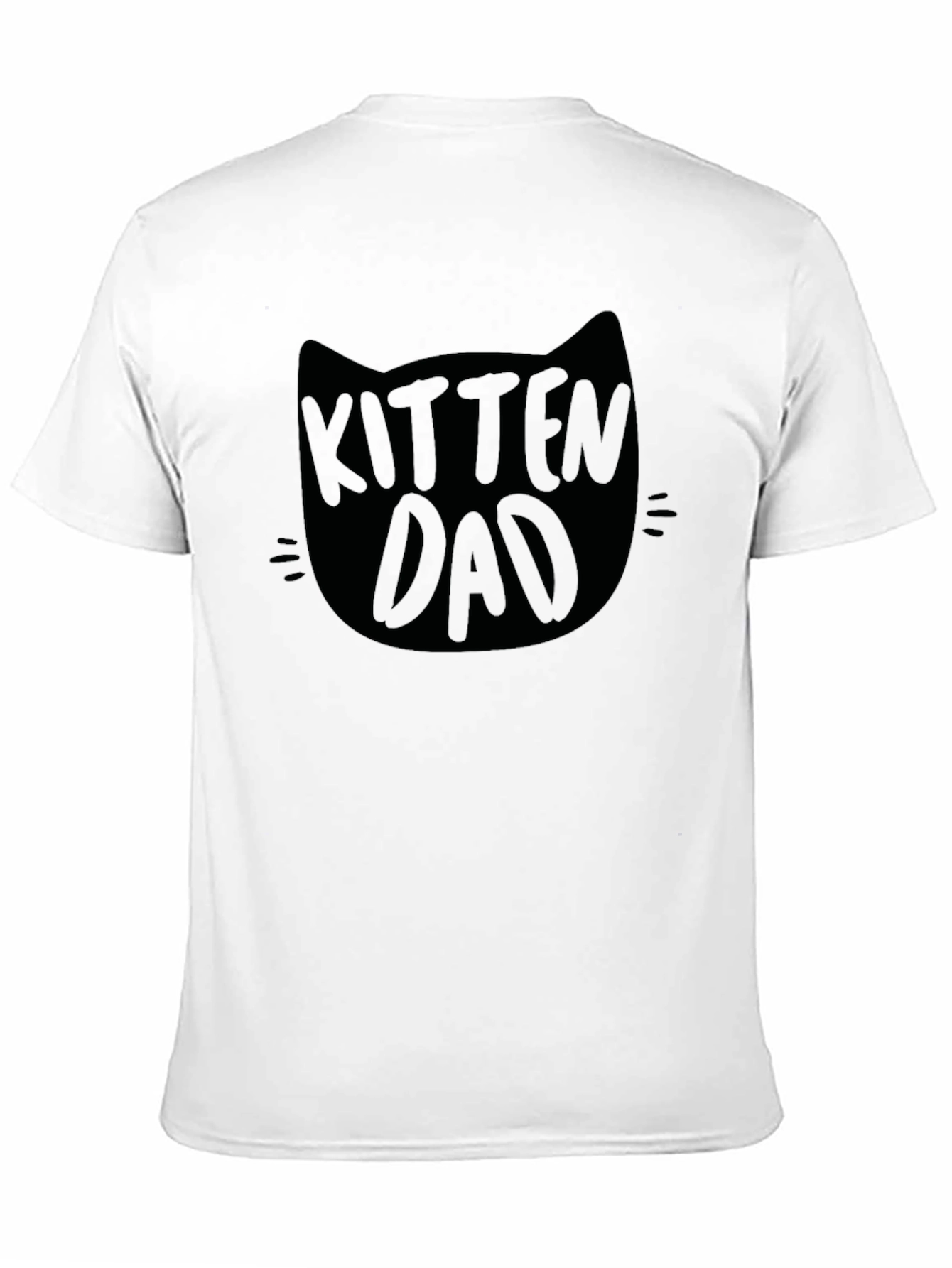 Kitten Dad Graphic Tee - Black