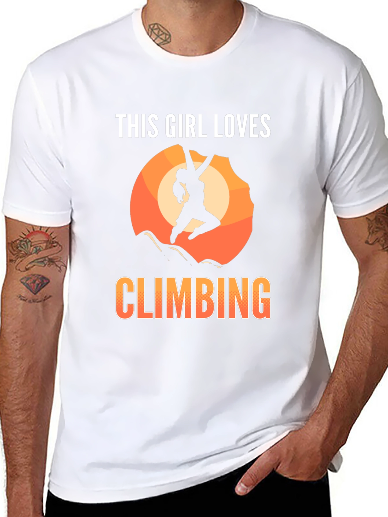 This Girl Loves Climbing Graphic Tee