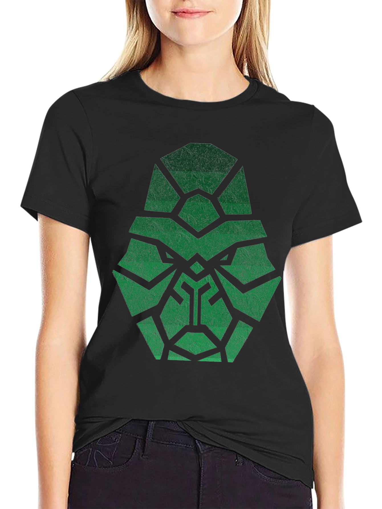 Geometric Green Gorilla Graphic Tee