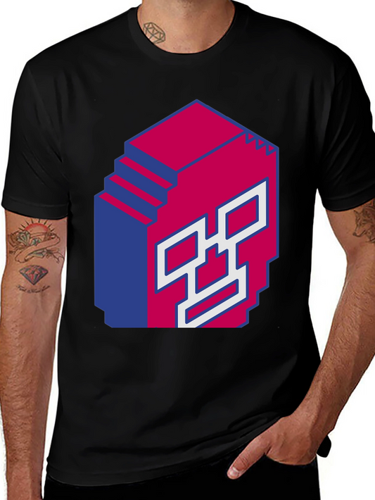 Pixel Art Skull Graphic T-Shirt