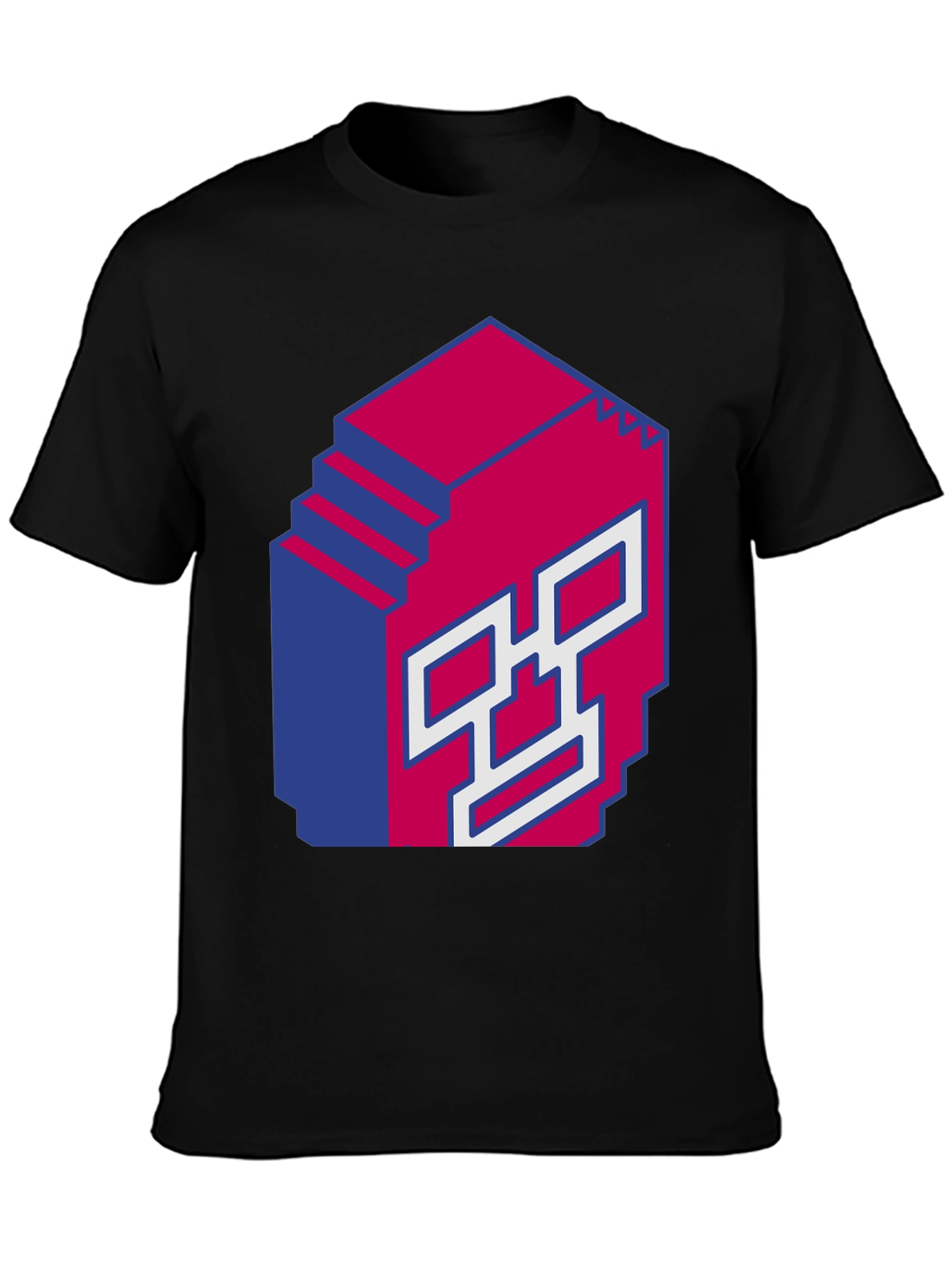 Pixel Art Skull Graphic T-Shirt