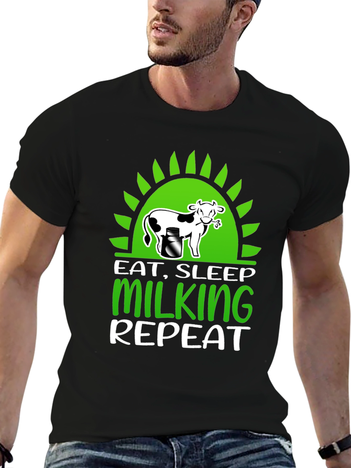 Eat Sleep Milking Repeat T-Shirt