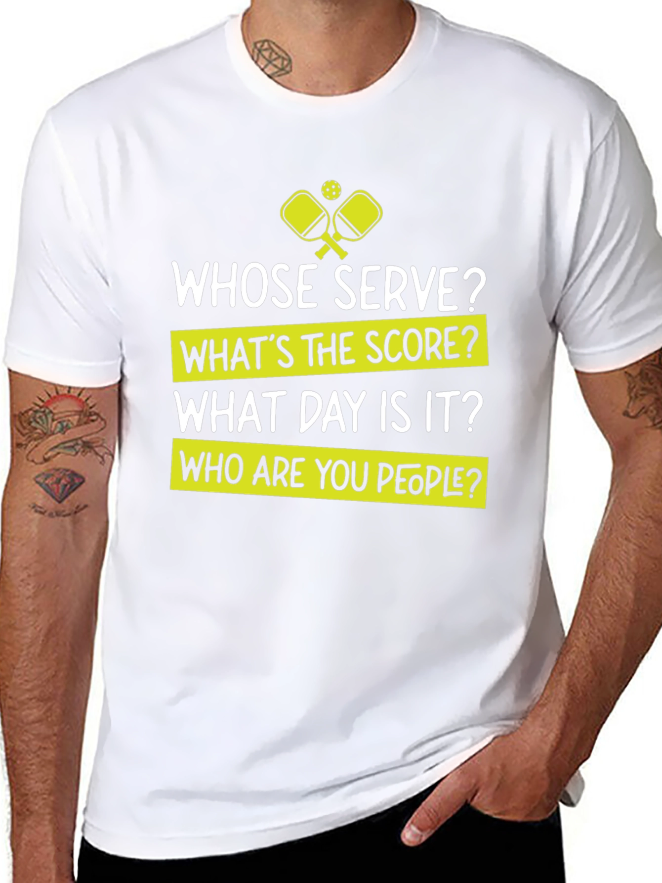 Funny Pickleball T-Shirt - Whose Serve Tee